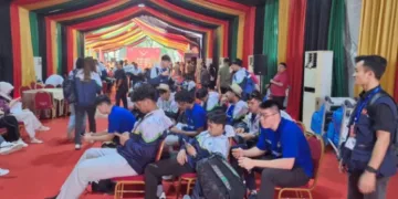 Atlet dari berbagai cabor dan berbagai daerah ini telah tiba di mess masing-masing dengan aman