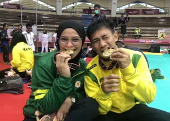 Pasangan Suami Istri Iqbal dan Sarah Raih Medali Emas Pencak Silat di PON XXI Aceh-Sumut