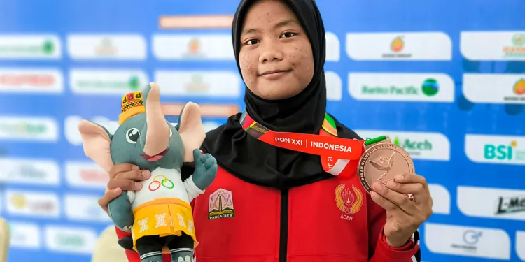 Radhwah Raihanah- Atlet Termuda Aceh Raih Medali Perunggu di PON 2024