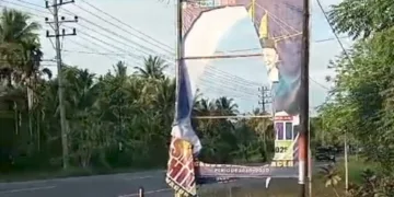 Perusakan Baliho Bustami Hamzah-Fadhil Rahmi Meluas ke Bireuen, Tim Pemenangan Minta Tindakan Tegas