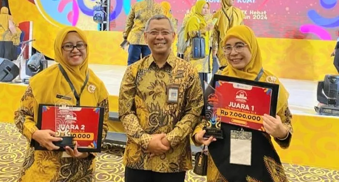 Kristina Dewi SPd dan Dita Risfamelia SPd, dua orang srikandi dari SLB Negeri Kota Langsa meraih prestasi