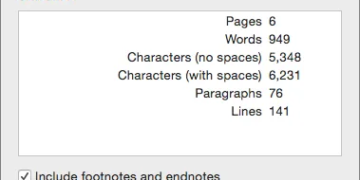 menghitung kata di word