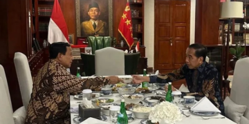 Jokowi unggah foto makan malam bareng Prabowo di Kertanegara (dok. instagram)