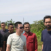 Gubernur Aceh Muzakir Manaf berbincang dengan pengusaha nasional, Iendi, saat meninjau lahan tempat pembangunan pabrik rokok yang berada di pinggir Jalan Elak di Gampong Paya Gaboh, Kecamatan Sawang, Kabupaten Aceh Utara, Senin (10/3/2025).