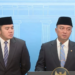 Menteri Sekretaris Negara Prasetyo Hadi dalam konferensi pers di Kantor Presiden, Kompleks Istana Kepresidenan, Jakarta, Senin (8/9/2025).