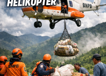 Hari Ini, 3,1 Ton Logistik untuk Aceh Tengah Disalurkan Pakai Helikopter