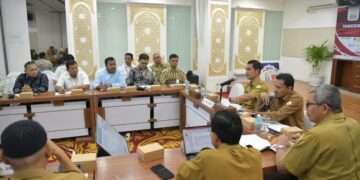 Sekda Aceh Gelar Rapat dengan Dunia Usaha Dukung Tanggap Darurat Bencana ‎