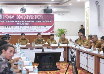 Sekda Aceh Terima Aliansi Mahasiswa, Paparkan Progres Penanganan Pascabencana