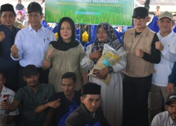 Wagub Aceh Dampingi Menteri Pertanian Pimpin Groundbreaking Rehabilitasi Lahan Sawah Terdampak Bencana di Aceh Utara