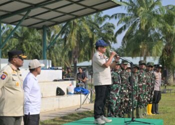 Wagub Aceh Dampingi Mendagri Beri Arahan Taruna dan Serahkan Bantuan Presiden di Aceh Tamiang