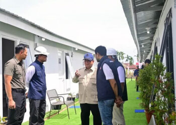 Presiden Prabowo Tinjau Hunian Danantara di Aceh Tamiang