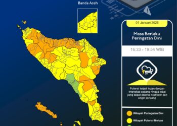Waspada! Daerah Terdampak Banjir-Longsor Akhir November Lalu di Aceh Masih Berpotensi Diguyur Hujan Lebat