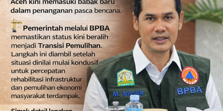 Dua Kabupaten di Aceh Akhiri Status Tanggap Darurat Bencana, Kini Tetapkan Transisi Pemulihan