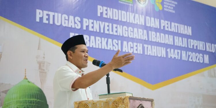 Wagub Aceh Buka Diklat PPIH Kloter Embarkasi Aceh Tahun 1447 H/2026 M