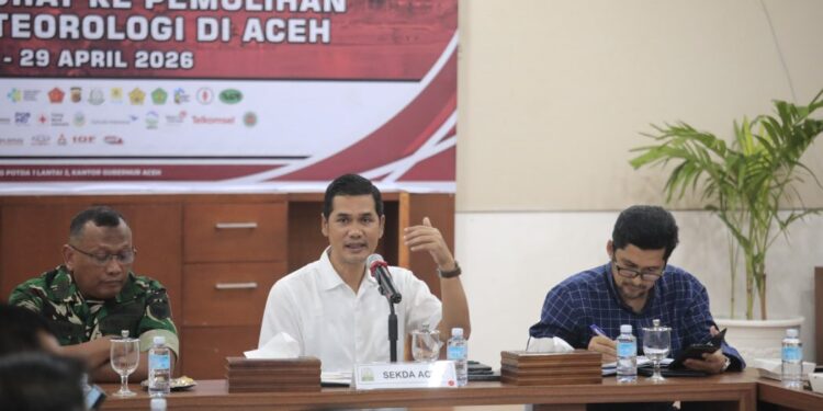 Sekda Aceh Instruksikan Percepatan Huntara dan Stok Logistik Harus Siap Sebelum Ramadhan