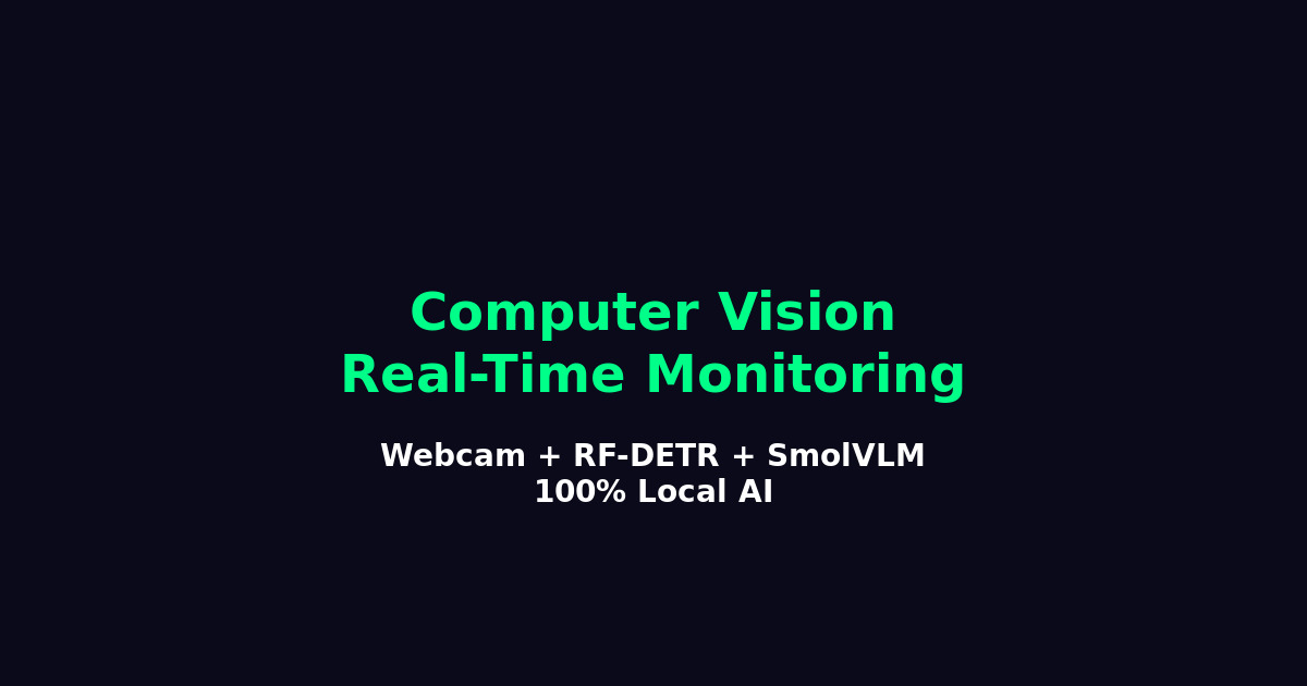 Computer Vision Real Time Sistem Computer Vision Real-Time untuk Monitoring Situasi