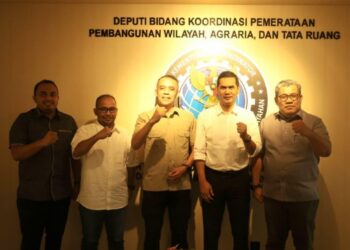 Jelang Ramadhan, Sekda Aceh Koordinasi Percepatan Pembangunan Huntara dengan Kemenko Infrastruktur