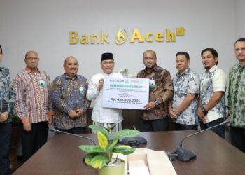 Bank Aceh Salurkan Zakat Karyawan Rp1,43 Miliar Melalui Baitul Mal