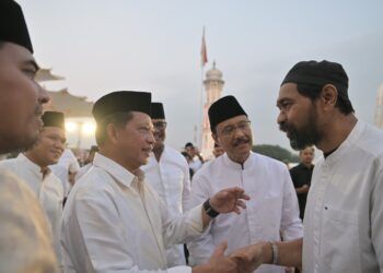Mendagri, Mensos, Gubernur, Wagub serta Forkopimda Aceh Buka Puasa Bersama di Masjid Raya Baiturrahman