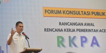 Sekda Aceh Buka Forum Konsultasi Publik RKPA 2027, Tekankan Kerjasama Pusat dan Daerah