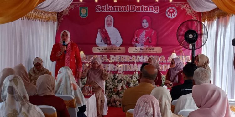 Ketua Dekranasda Aceh Kunjungi Desa Kerajinan Ecoprint Ie Meulee, Dorong UMKM Kreatif Sabang Go Nasional