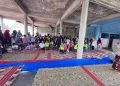 Anak-anak Gampong Calong mengikuti kegiatan hiburan edukatif bersama YPKM dan delegasi sosial Pemerintah Hong Kong