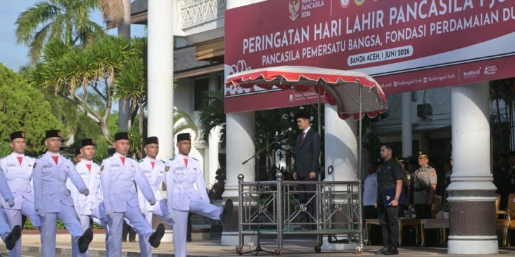 Sekda Aceh Pimpin Upacara Hari Lahir Pancasila, Tegaskan Pancasila Fondasi Perdamaian Dunia