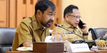 Di Hadapan Mendagri,  Mualem Minta Percepatan Pemulihan Sawah dan Infrastruktur