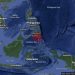 Peta dan informasi gempa kuat di dekat Mindanao yang terasa hingga Sabah