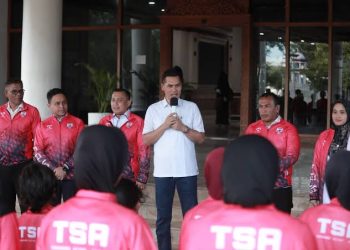 Sekda Aceh Lepas Kontingen TSA ke Sumut National Taekwondo Championship 2026