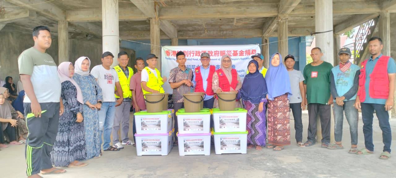 Penyaluran bantuan Pemerintah Hong Kong untuk korban dampak banjir di Aceh Utara