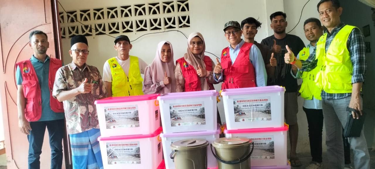 Penyaluran bantuan Pemerintah Hong Kong untuk korban dampak banjir di Aceh Utara