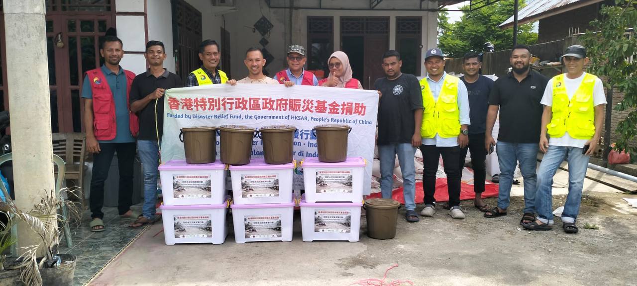 Penyaluran bantuan Pemerintah Hong Kong untuk korban dampak banjir di Aceh Utara