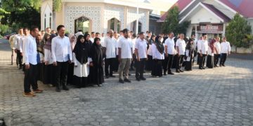 Usai Libur Idul Fitri, ASN ESDM Aceh Gelar Apel Perdana dan Halal Bihalal
