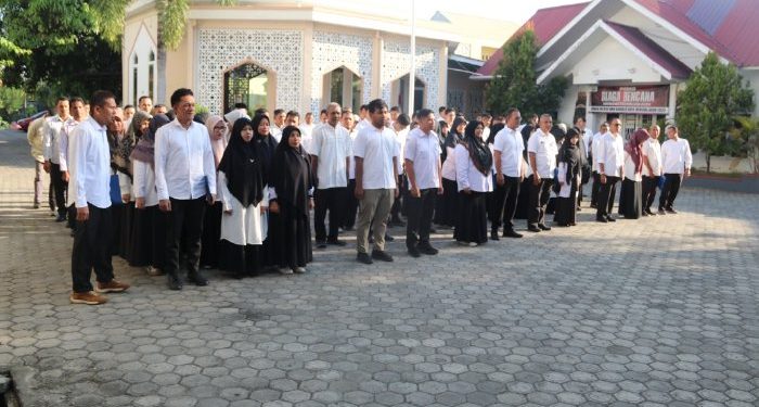 Usai Libur Idul Fitri, ASN ESDM Aceh Gelar Apel Perdana dan Halal Bihalal