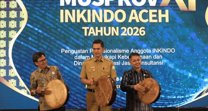 Sekda Aceh Buka MUSPROV XI INKINDO Aceh 2026