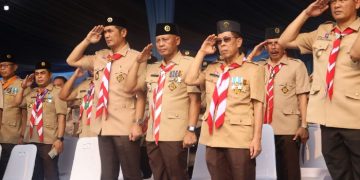 Sekda Aceh Terima Lencana Melati, Penghargaan Tertinggi Gerakan Pramuka