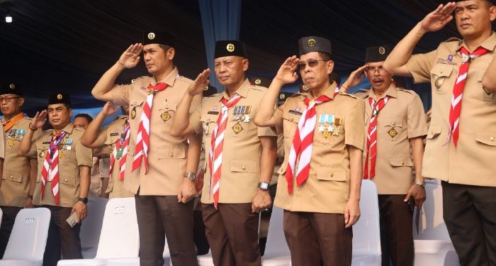Sekda Aceh Terima Lencana Melati, Penghargaan Tertinggi Gerakan Pramuka