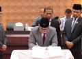 Plt Sekda Aceh dan Pimpinan DPRA Teken Persetujuan Bersama KUA-PPAS Aceh 2027