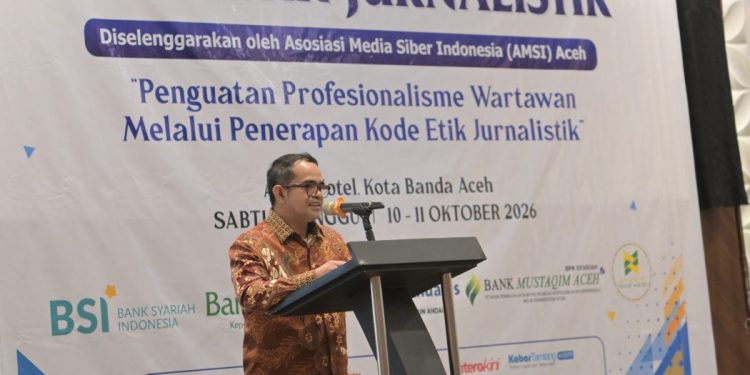 Plt. Sekda Aceh Buka Pelatihan Kode Etik Jurnalistik AMSI