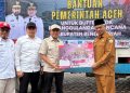 Wagub Aceh Dek Fadh Serahkan Bantuan Buffer Stock Penanggulangan Bencana untuk Bener Meriah dan Aceh Tengah